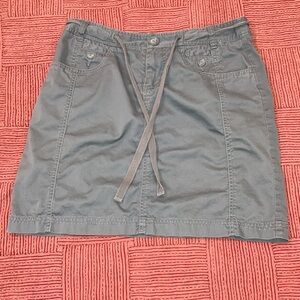 Jacob women’s size 7/8 Gray Cargo Mini Skirt Tie Front